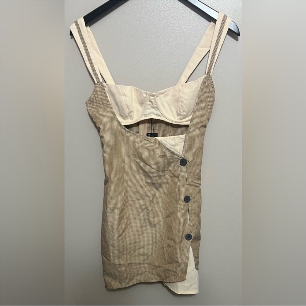 Stylish Beige Women's Dress